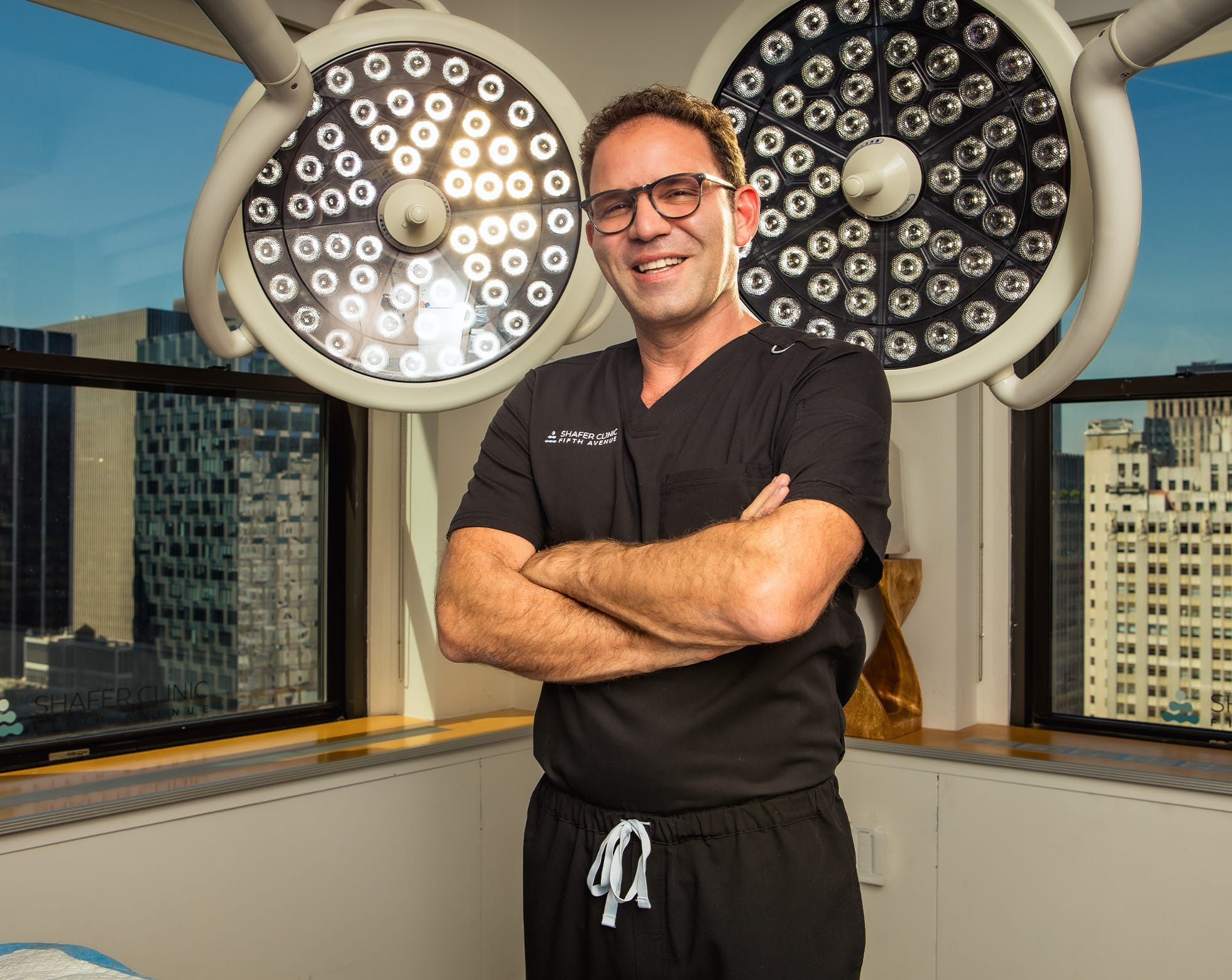 Dr. Shafer standing in the OR