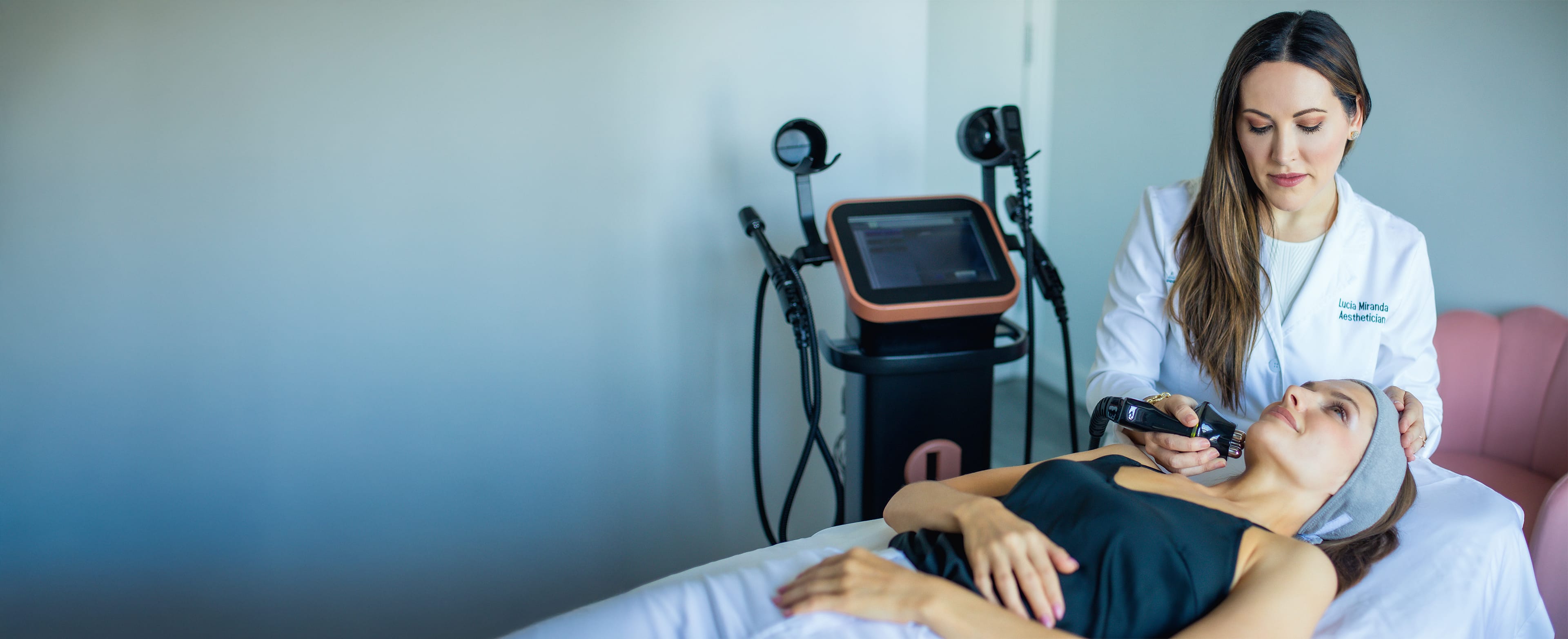 woman getting a face treatment