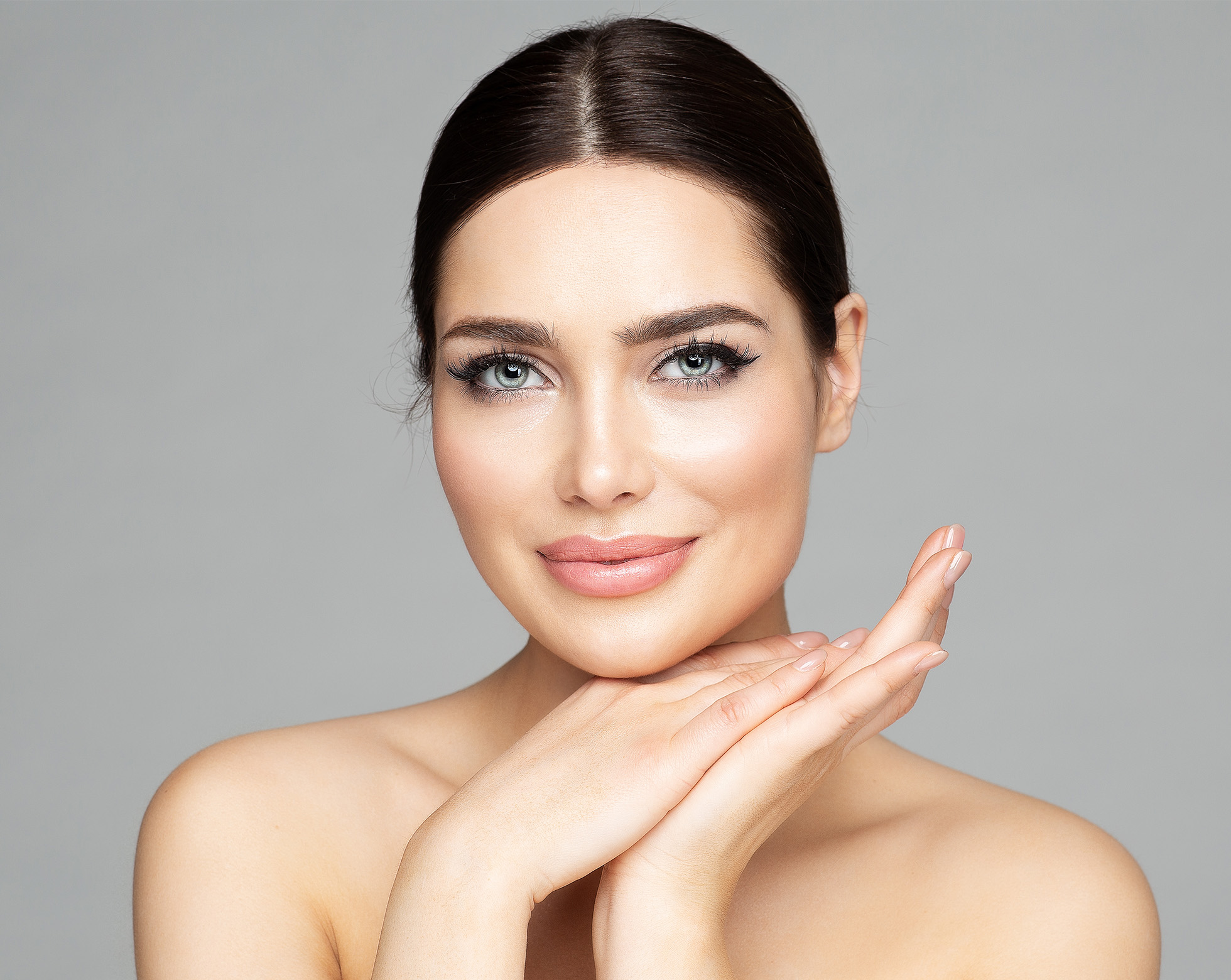 Woman smiling on a balcony